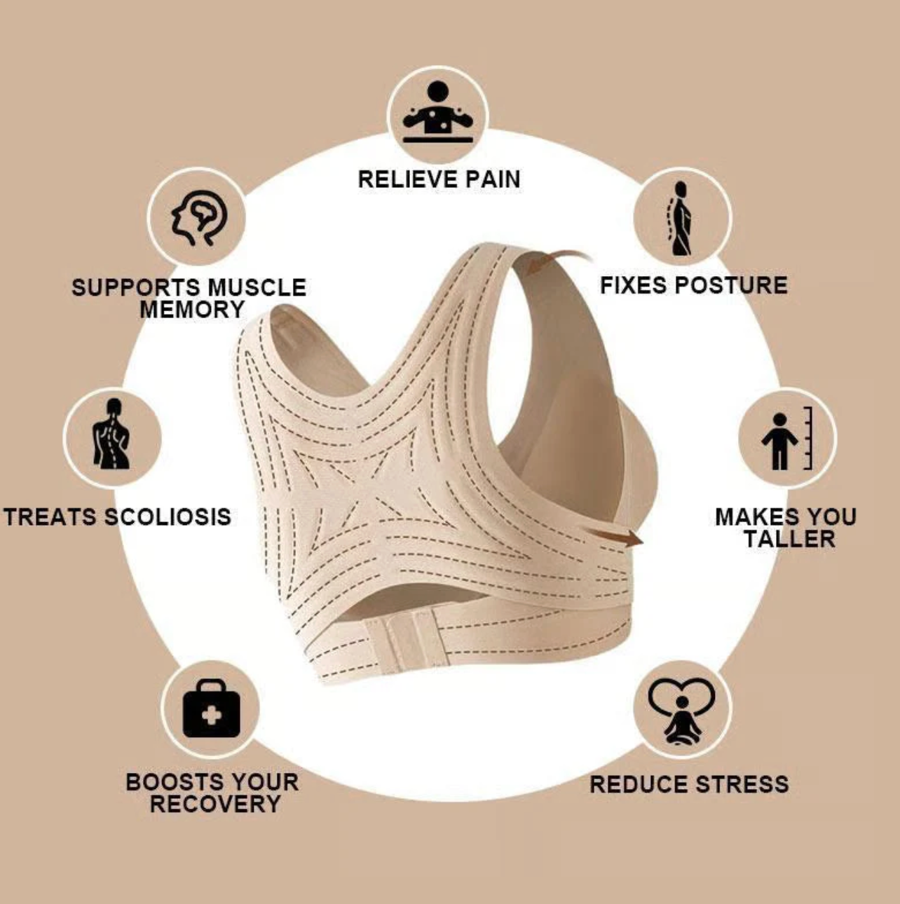 PostureLift Everyday Support Comfort Bra