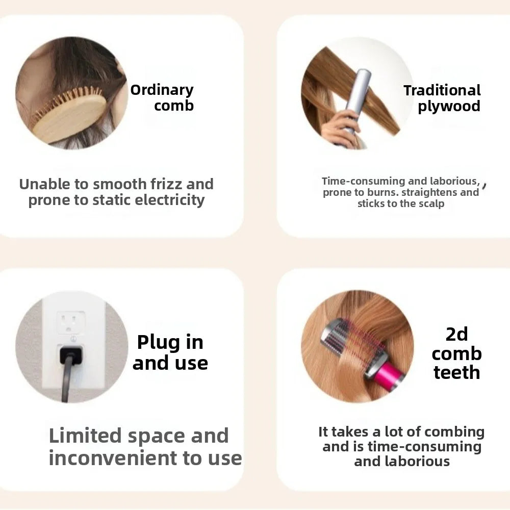 Mini Straightener Pro Travel Hair Brush